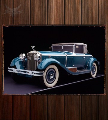 Металлическая табличка Isotta-Fraschini Tipo 8A Cabriolet by Castagna